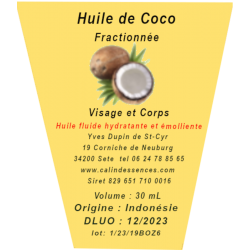 huile de coco fractionnée
